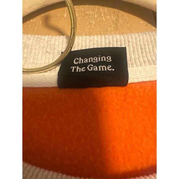 Florida Gators Hype and Vice Colorblock Rookie Crew Pullover Sweatshirt - Royal - Picture 7 of 7